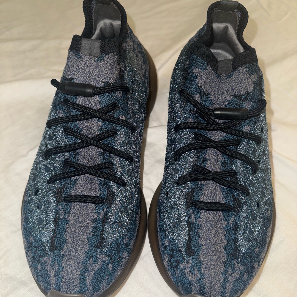 Adidas Yeezy Boost 380 Blue Gray Camouflage Low Top Women's Sneakers